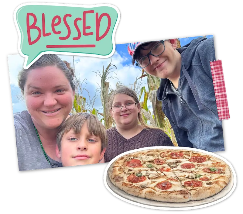 Blessed Family scrapbook collage